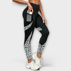 Carmo | High-waisted leggings with leopard print.