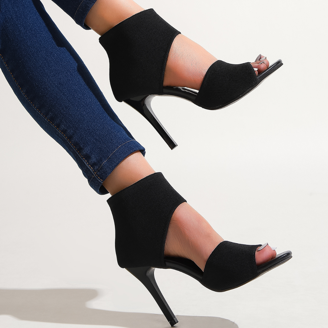 Savannah – Stretch Knit High Heel Sandals