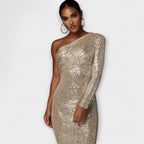 Rita |  Evening Dress with Cross-Neckline