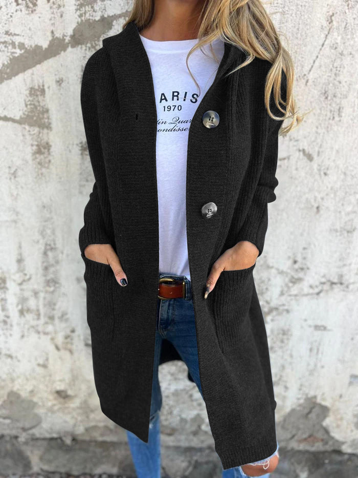 Viola | Soft long cardigan with buttons