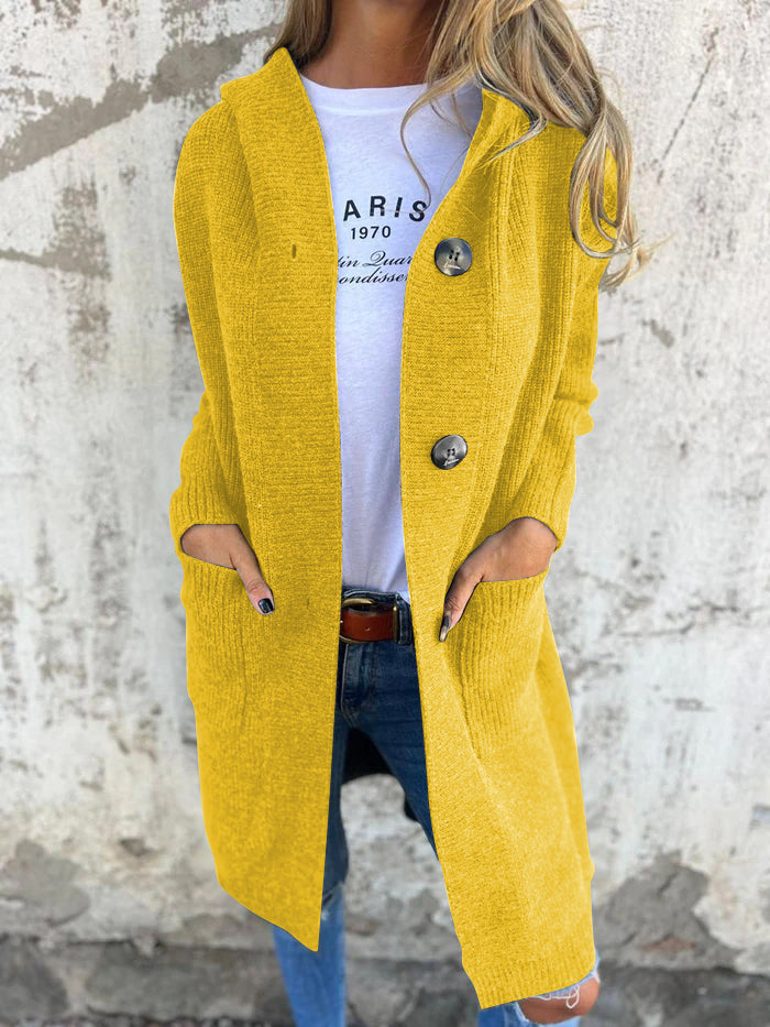 Viola | Soft long cardigan with buttons