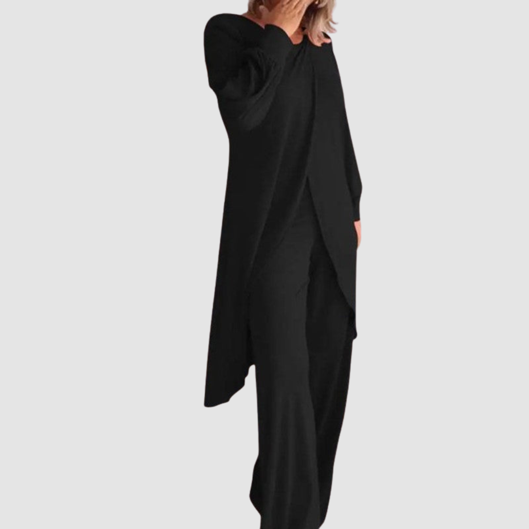 Conjunto elegante de 2 piezas Laine™ | Top largo y pantalón cómodo