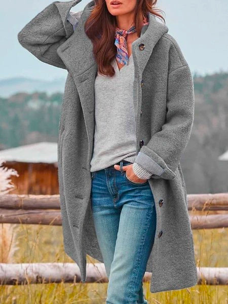 Chiara | Soft Coat with Buttons