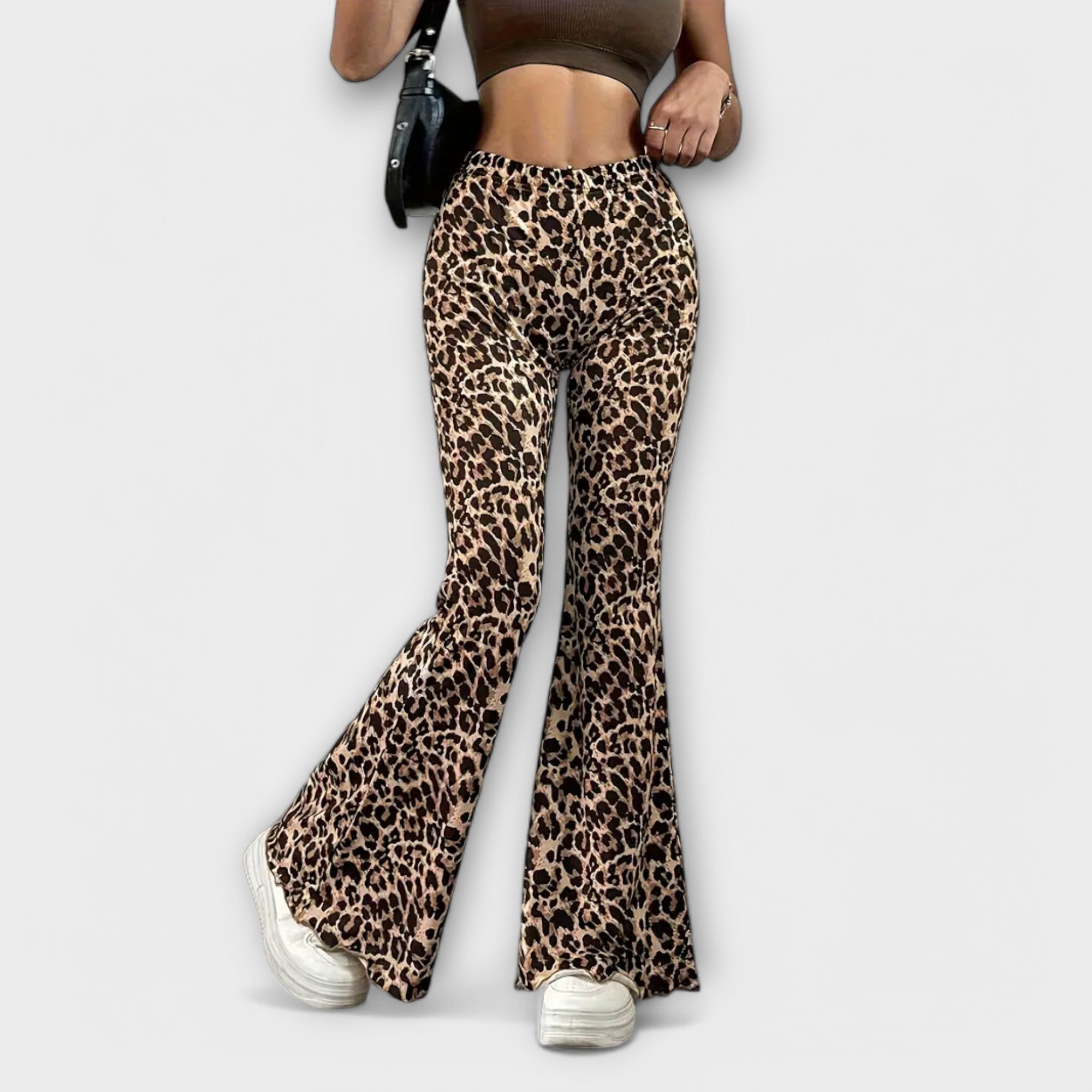 Berenice | Leopard print bootcut pants