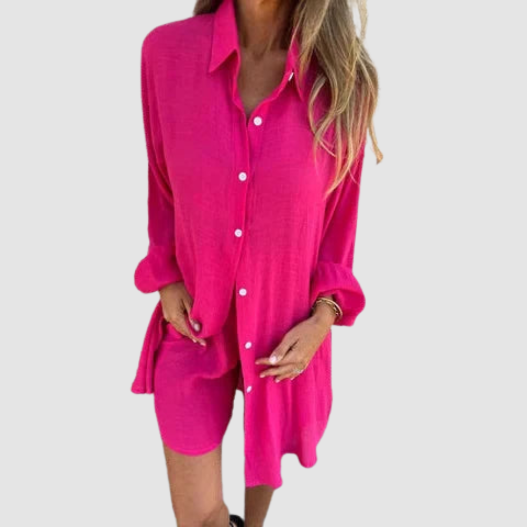 Conjunto de dos piezas elegante Gennie™ | Blazer corto y falda lápiz