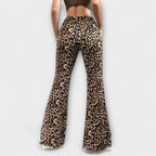 Berenice | Leopard print bootcut pants