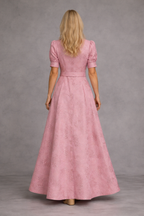 Rose | Printed Belted Maxi Dress