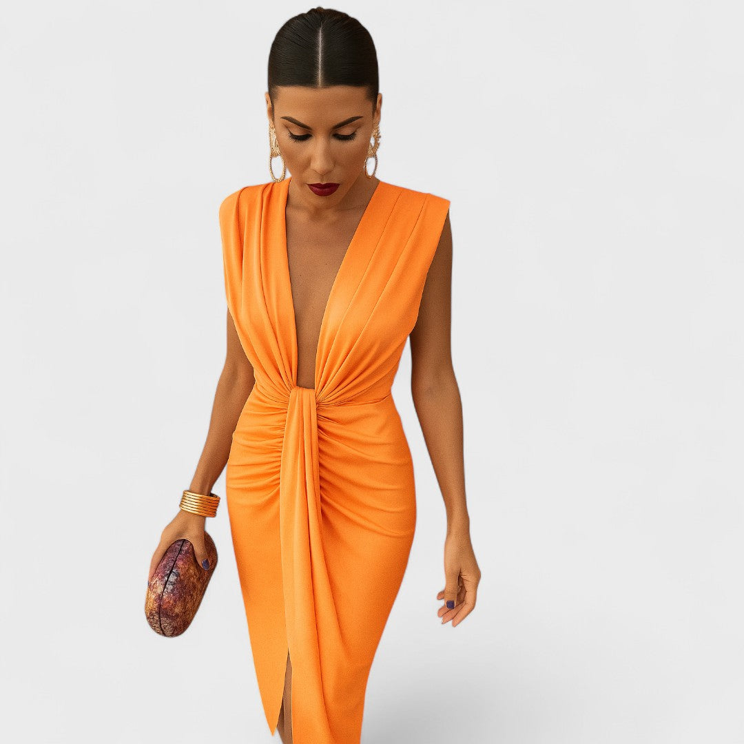 Júlia |  Open Neck Dress