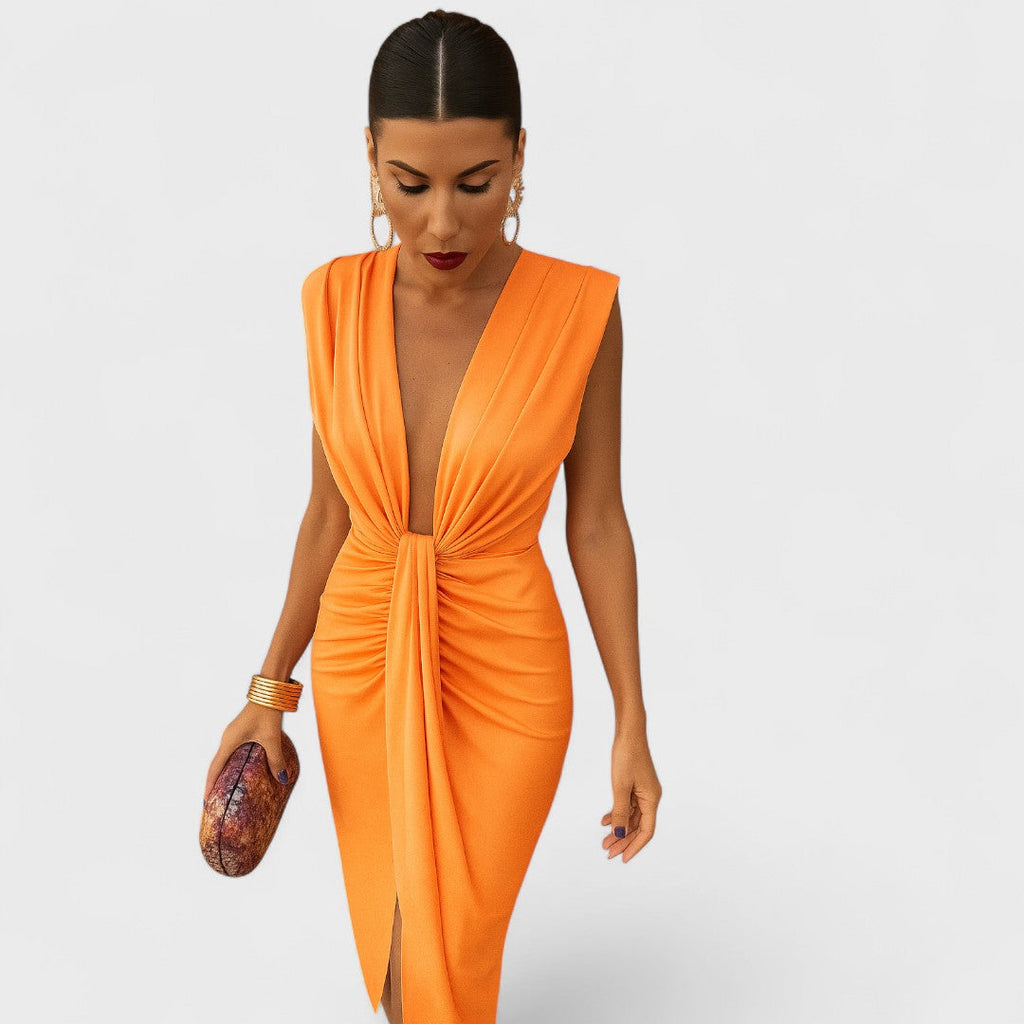 Júlia |  Open Neck Dress