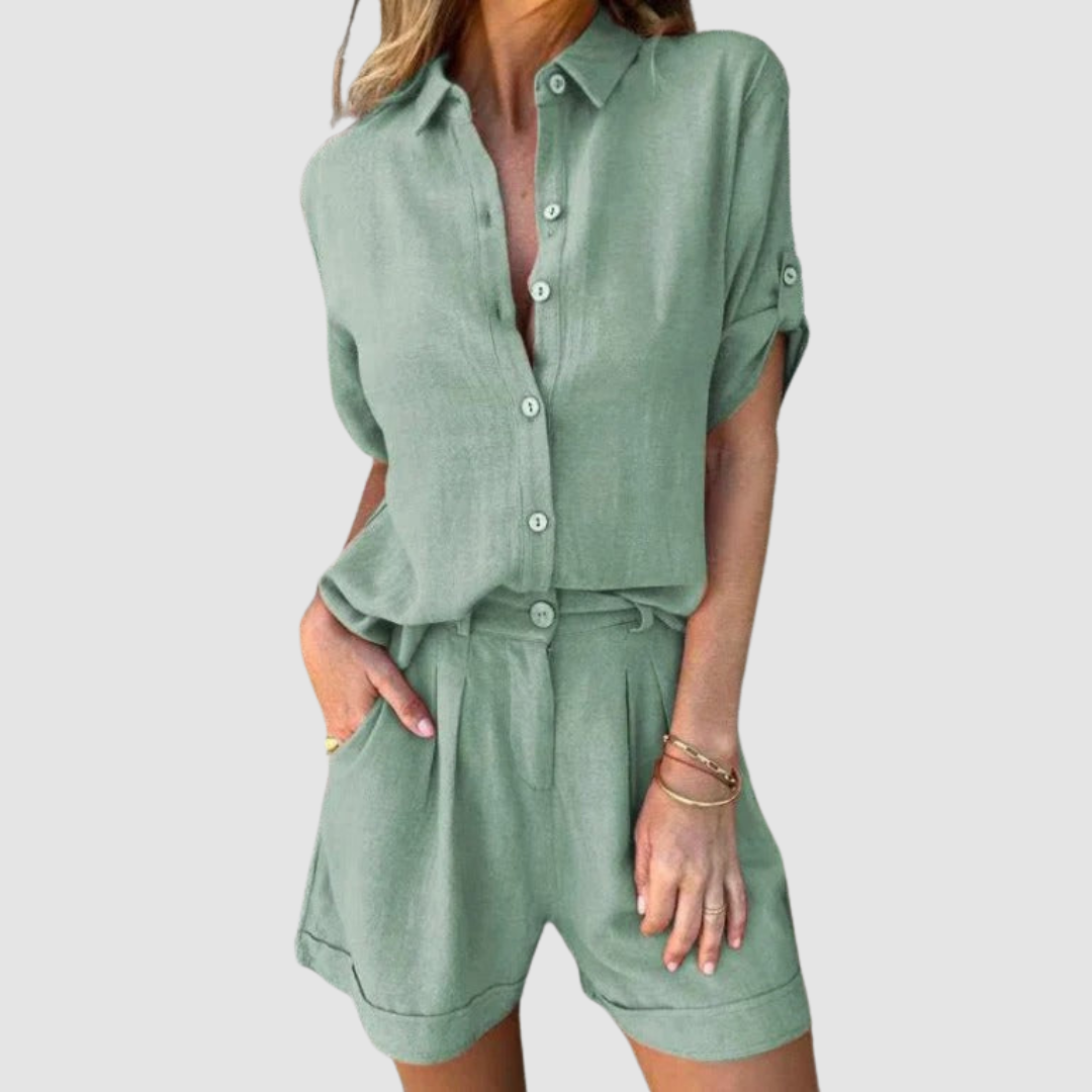 Conjunto de verano Alba™ | Top ligero y pantalones holgados