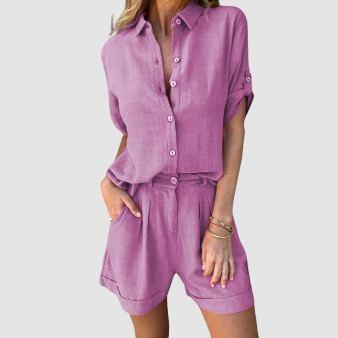 Conjunto de verano Alba™ | Top ligero y pantalones holgados