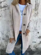 Viola | Soft long cardigan with buttons