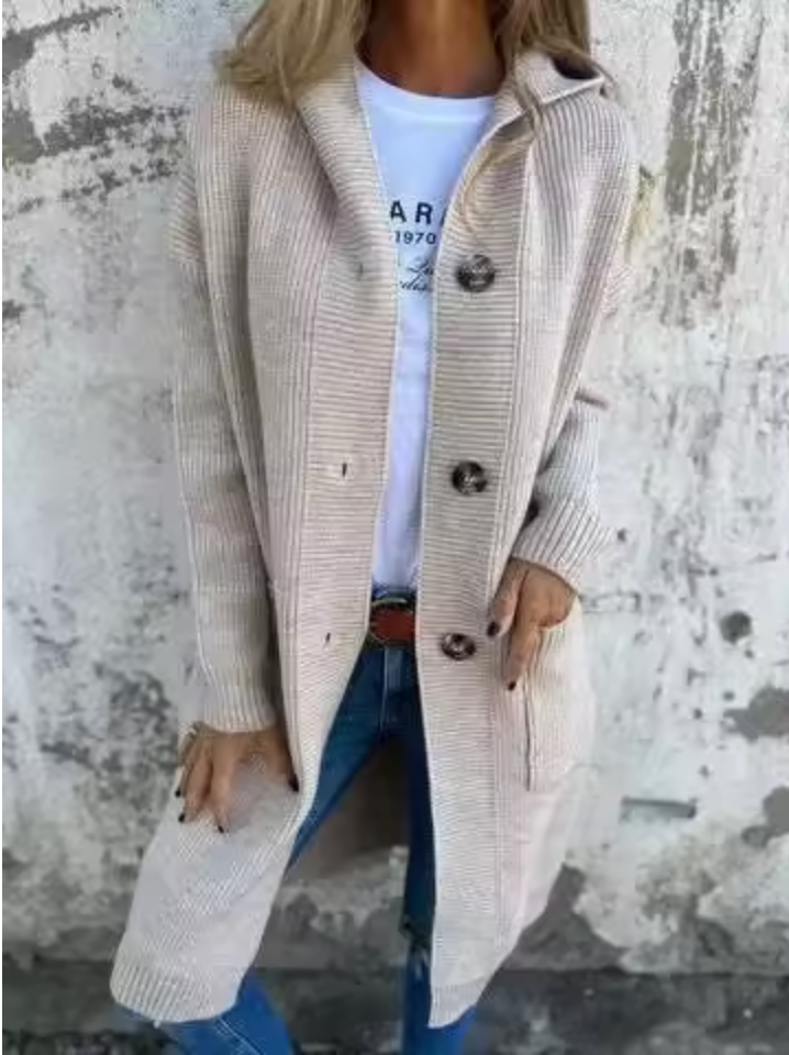 Viola | Soft long cardigan with buttons