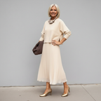 Emmie™ Elegant Two-Piece Set | Effortless Knit Layered Dress Set