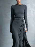 Naiara ❘ Maxi dress with side knot