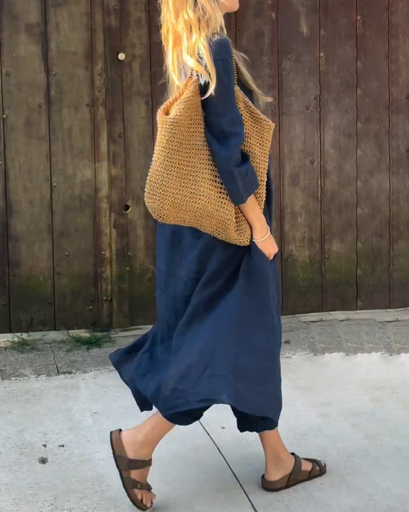 Conjunto Chic y Cómodo Carolyn™ | Parte Superior a Juego y Pantalones de Corte Relajado