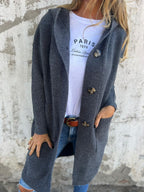 Viola | Soft long cardigan with buttons