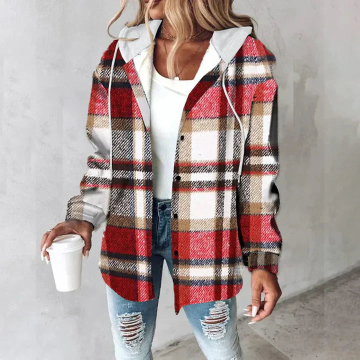 Costanza | Soft Flannel Jacket with Hood