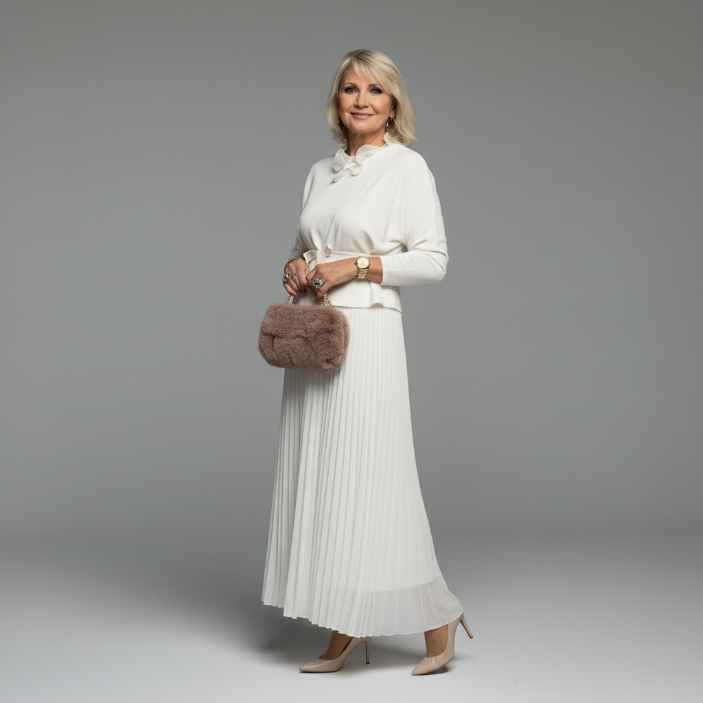 Conjunto Elegante de Dos Piezas Emmie™ | Vestido de Punto Superpuesto sin Esfuerzo